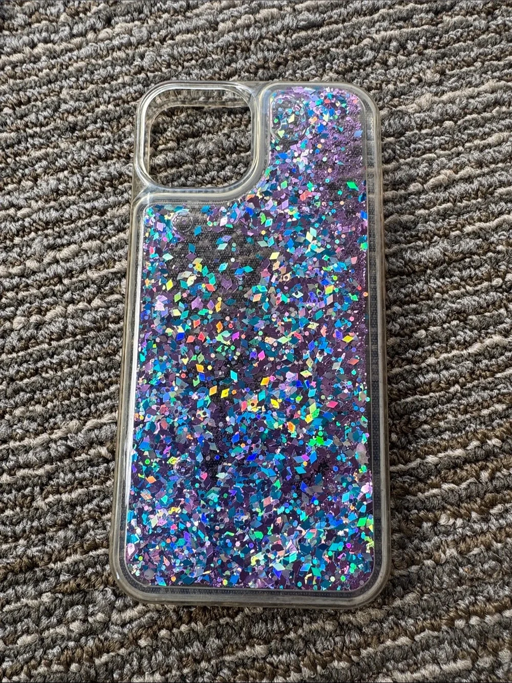 Holographic Glitter I Phone 14 Case